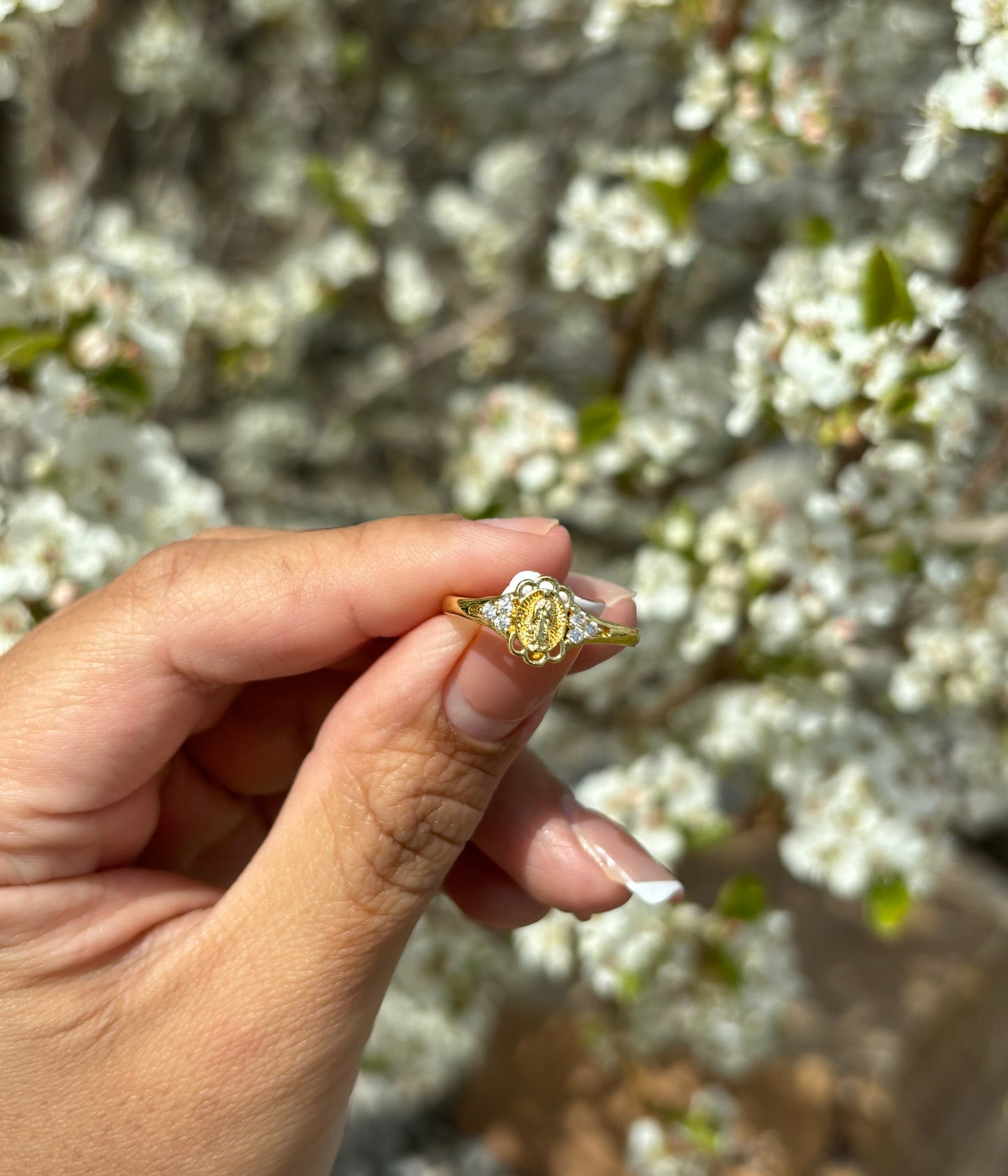 Dainty Virgin Mary Ring